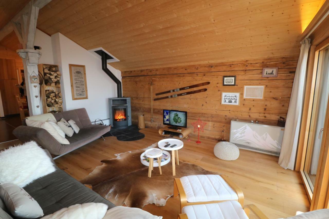 Chalet Rouge Coeur Bex Buitenkant foto